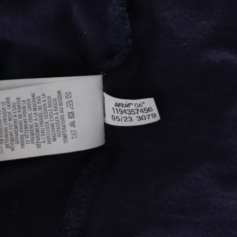 Aerie Women's Blue XS Slouchy‎ Oversized Lightweight Cotton Relaxed T-Shirt Top - Picture 12 of 12